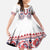 Panama Pollera Traditional Pattern Family Matching Off Shoulder Maxi Dress and Hawaiian Shirt
