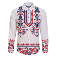 Panama Pollera Traditional Pattern Family Matching Off Shoulder Short Dress and Hawaiian Shirt