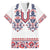 Panama Pollera Traditional Pattern Family Matching Summer Maxi Dress and Hawaiian Shirt