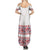 Panama Pollera Traditional Pattern Family Matching Summer Maxi Dress and Hawaiian Shirt