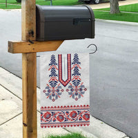 Panama Pollera Traditional Pattern Garden Flag