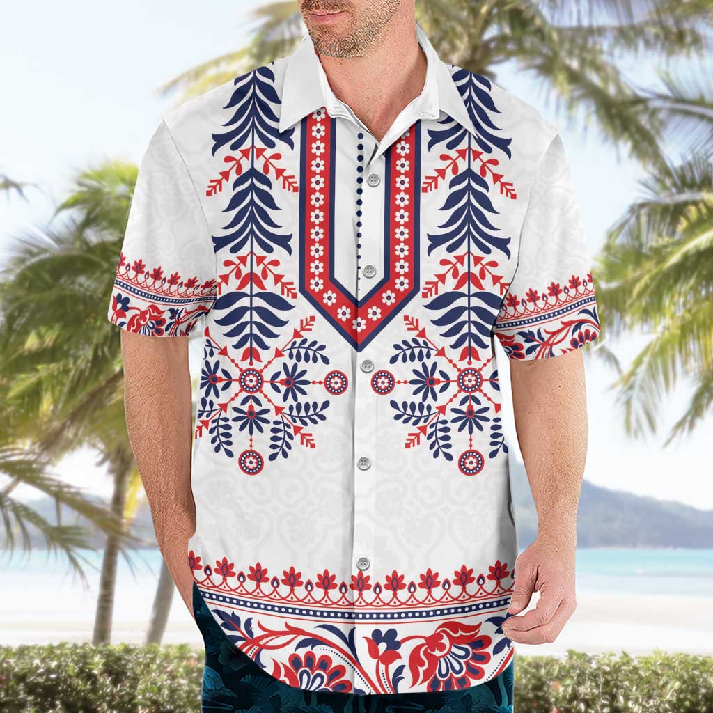 Panama Pollera Traditional Pattern Hawaiian Shirt
