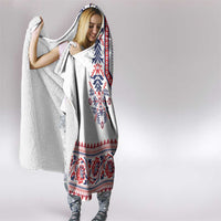 Panama Pollera Traditional Pattern Hooded Blanket