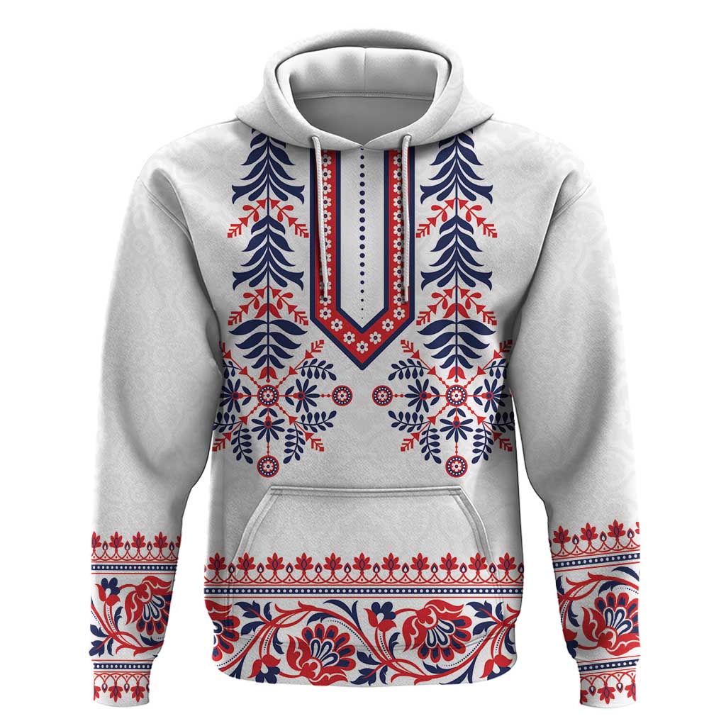 Panama Pollera Traditional Pattern Hoodie
