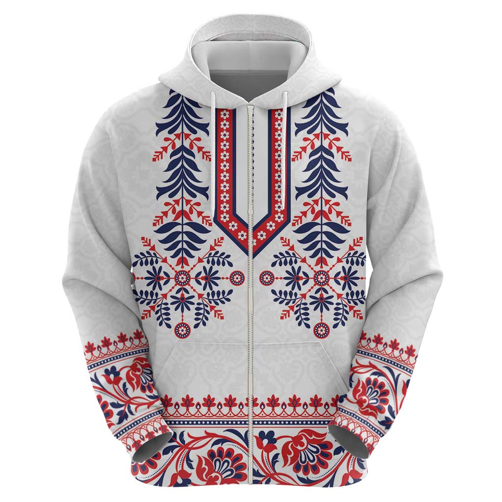 Panama Pollera Traditional Pattern Hoodie
