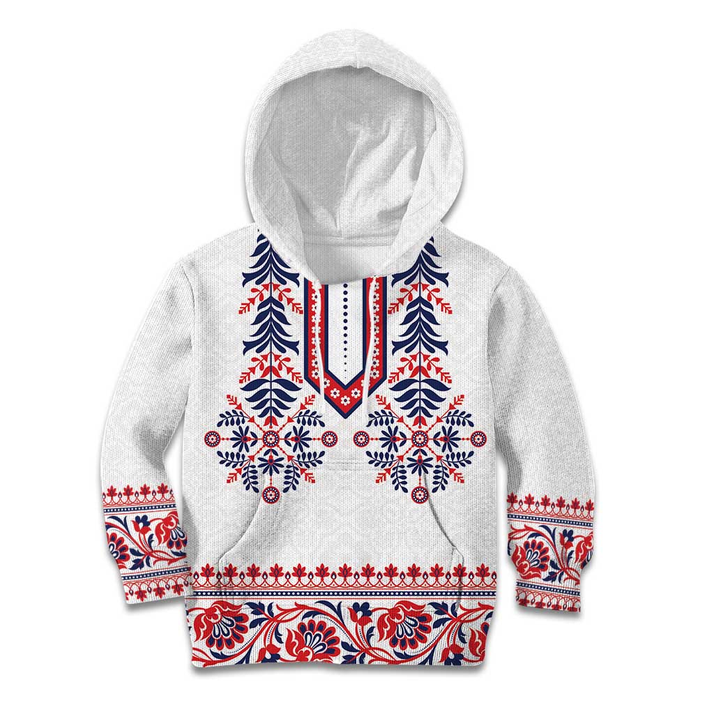 Panama Pollera Traditional Pattern Kid Hoodie