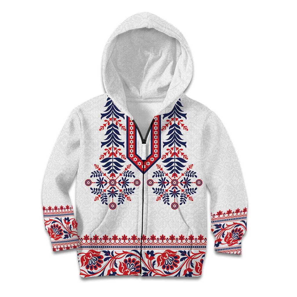 Panama Pollera Traditional Pattern Kid Hoodie