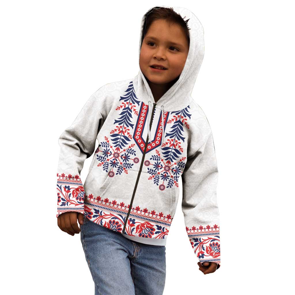 Panama Pollera Traditional Pattern Kid Hoodie