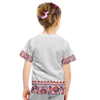 Panama Pollera Traditional Pattern Kid T Shirt