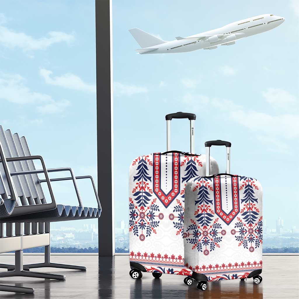 Panama Pollera Traditional Pattern Luggage Cover