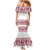 Panama Pollera Traditional Pattern Mermaid Dress