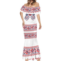 Panama Pollera Traditional Pattern Mermaid Dress