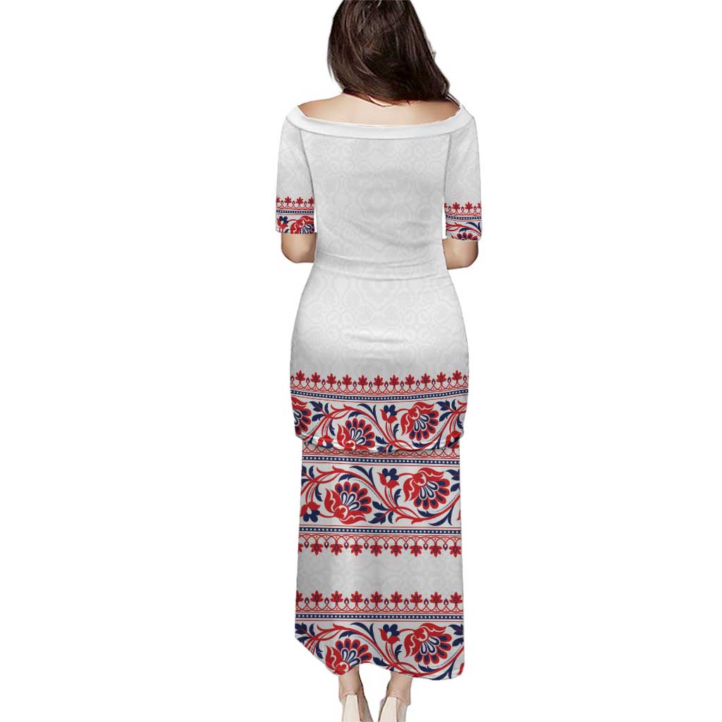 Panama Pollera Traditional Pattern Puletasi