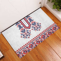 Panama Pollera Traditional Pattern Rubber Doormat