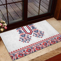 Panama Pollera Traditional Pattern Rubber Doormat