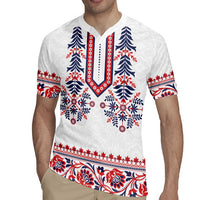 Panama Pollera Traditional Pattern Rugby Jersey