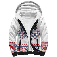 Panama Pollera Traditional Pattern Sherpa Hoodie