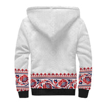 Panama Pollera Traditional Pattern Sherpa Hoodie