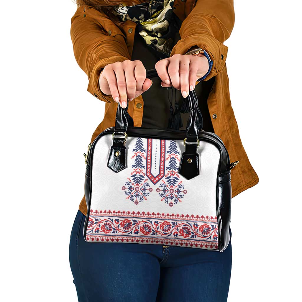 Panama Pollera Traditional Pattern Shoulder Handbag