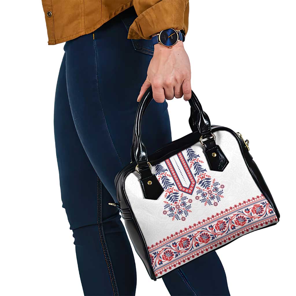 Panama Pollera Traditional Pattern Shoulder Handbag