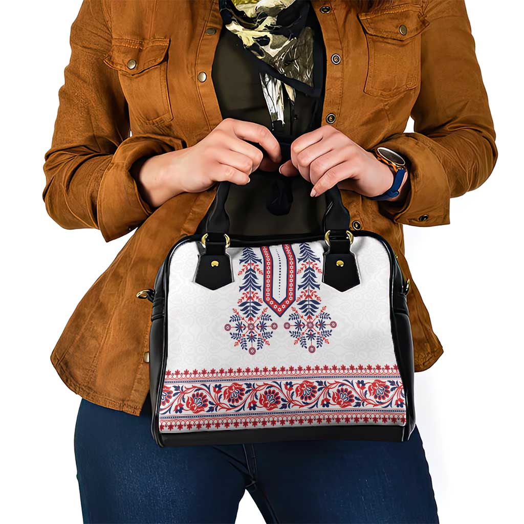 Panama Pollera Traditional Pattern Shoulder Handbag