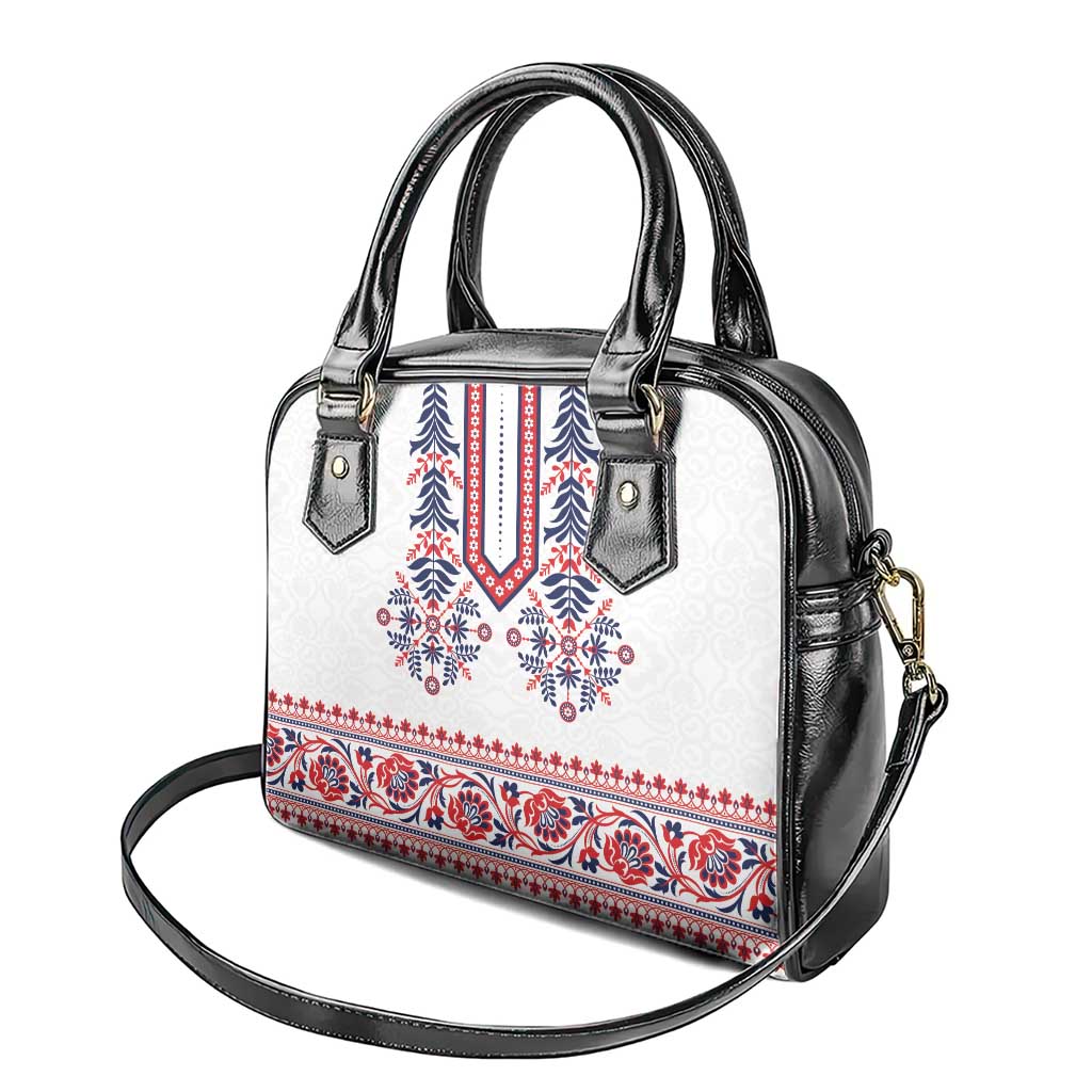 Panama Pollera Traditional Pattern Shoulder Handbag