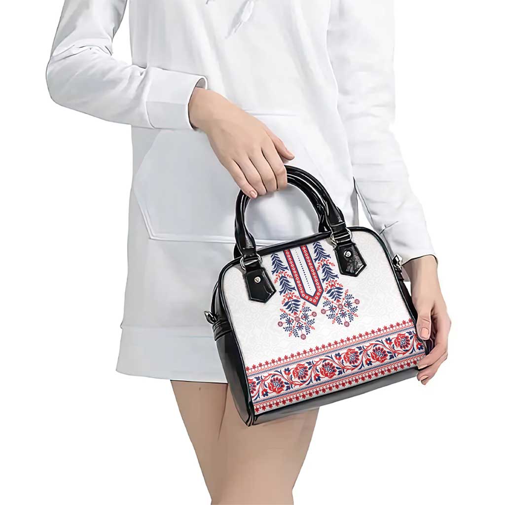 Panama Pollera Traditional Pattern Shoulder Handbag