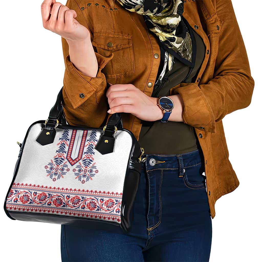 Panama Pollera Traditional Pattern Shoulder Handbag