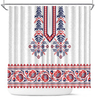 Panama Pollera Traditional Pattern Shower Curtain