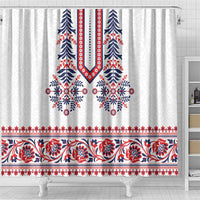 Panama Pollera Traditional Pattern Shower Curtain