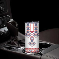 Panama Pollera Traditional Pattern Skinny Tumbler