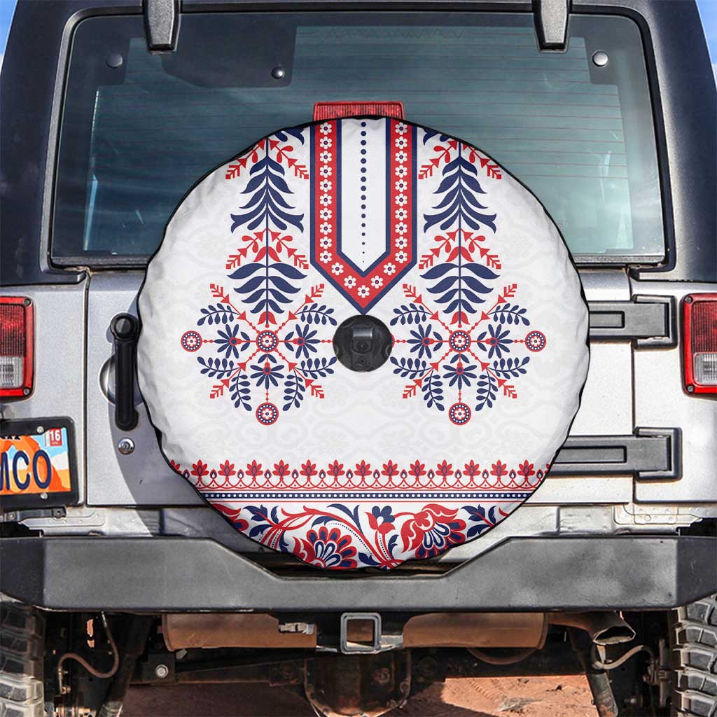 Panama Pollera Traditional Pattern Spare Tire Cover