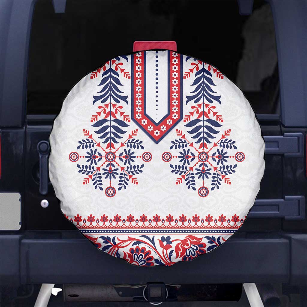 Panama Pollera Traditional Pattern Spare Tire Cover