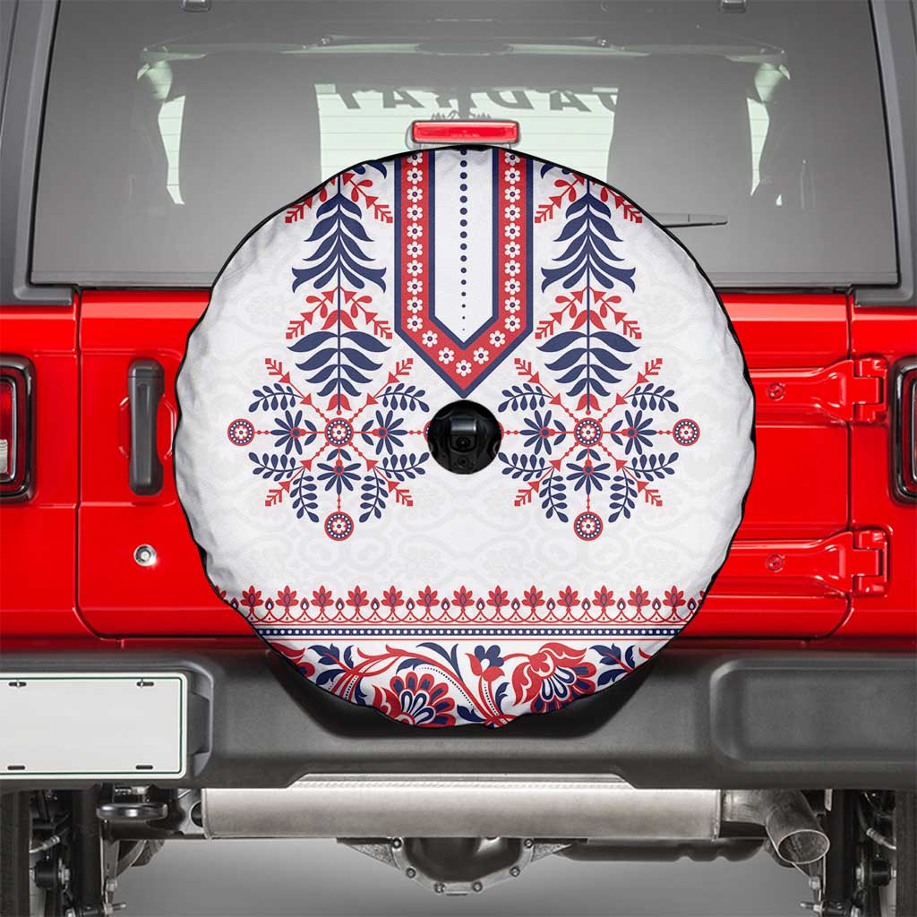 Panama Pollera Traditional Pattern Spare Tire Cover
