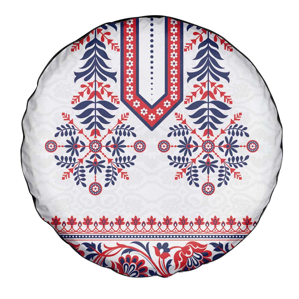 Panama Pollera Traditional Pattern Spare Tire Cover