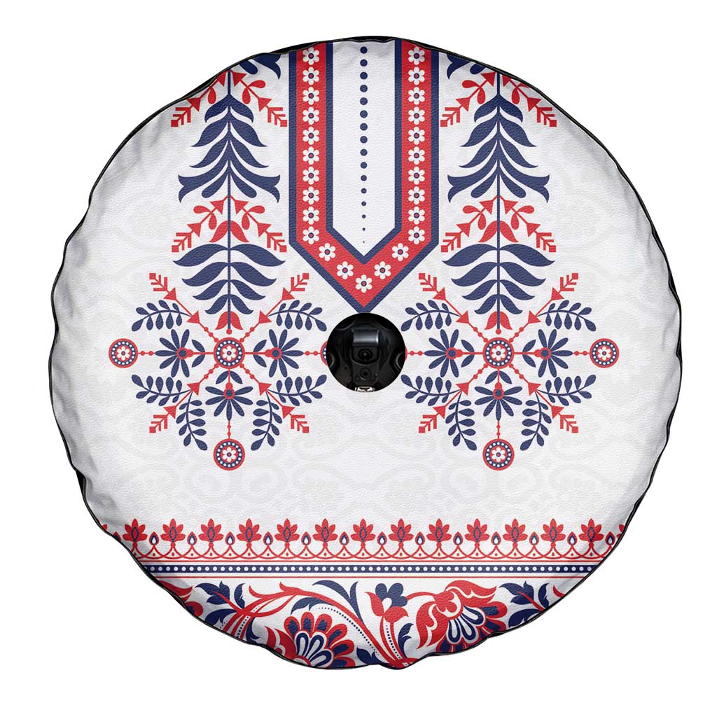 Panama Pollera Traditional Pattern Spare Tire Cover