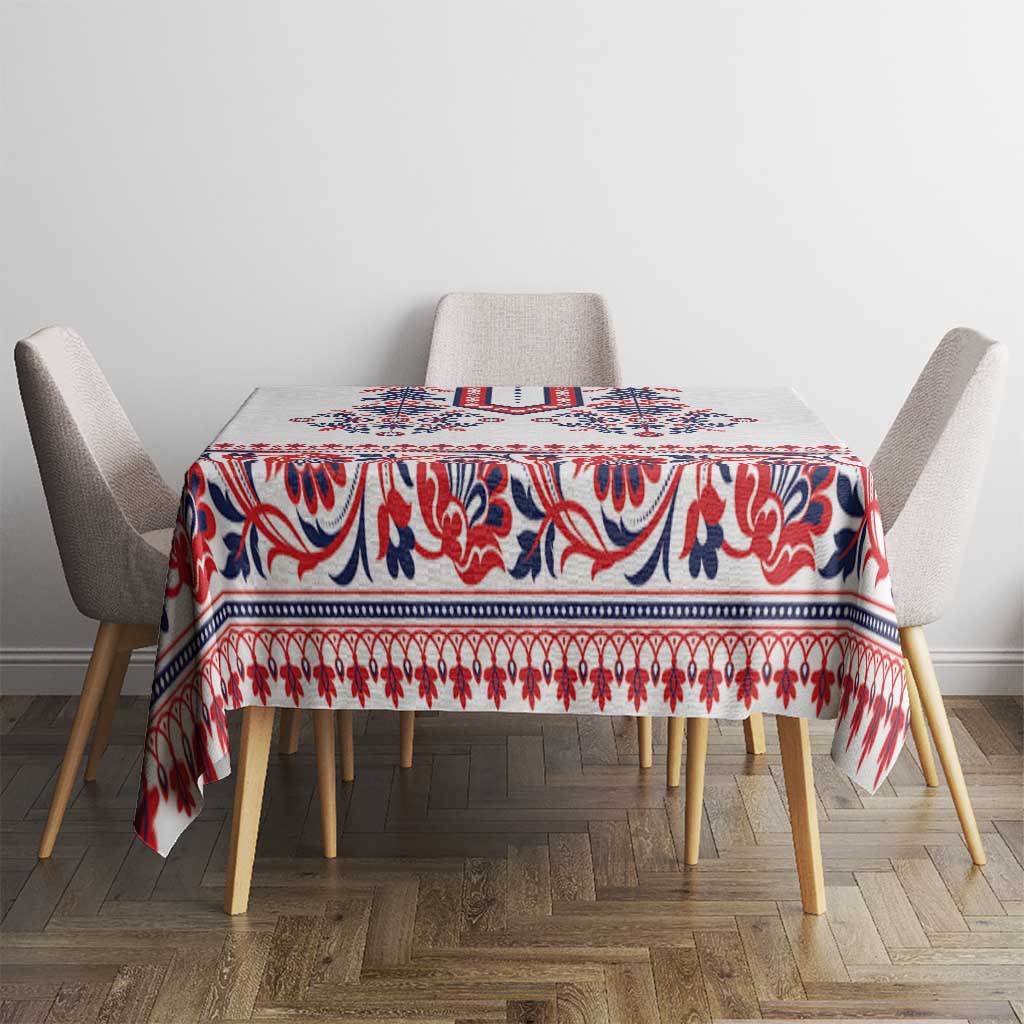 Panama Pollera Traditional Pattern Tablecloth