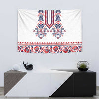 Panama Pollera Traditional Pattern Tapestry