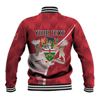 Personalized Canada Ontario Province Baseball Jacket Black Bear Flag Stylized