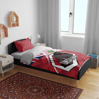 Canada Ontario Province Bedding Set Black Bear Flag Stylized