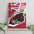 Canada Ontario Province Canvas Wall Art Black Bear Flag Stylized