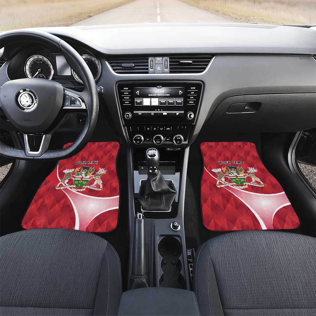 Canada Ontario Province Car Mats Black Bear Flag Stylized