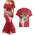 Personalized Canada Ontario Province Couples Matching Mermaid Dress and Hawaiian Shirt Black Bear Flag Stylized