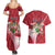 Personalized Canada Ontario Province Couples Matching Summer Maxi Dress and Hawaiian Shirt Black Bear Flag Stylized