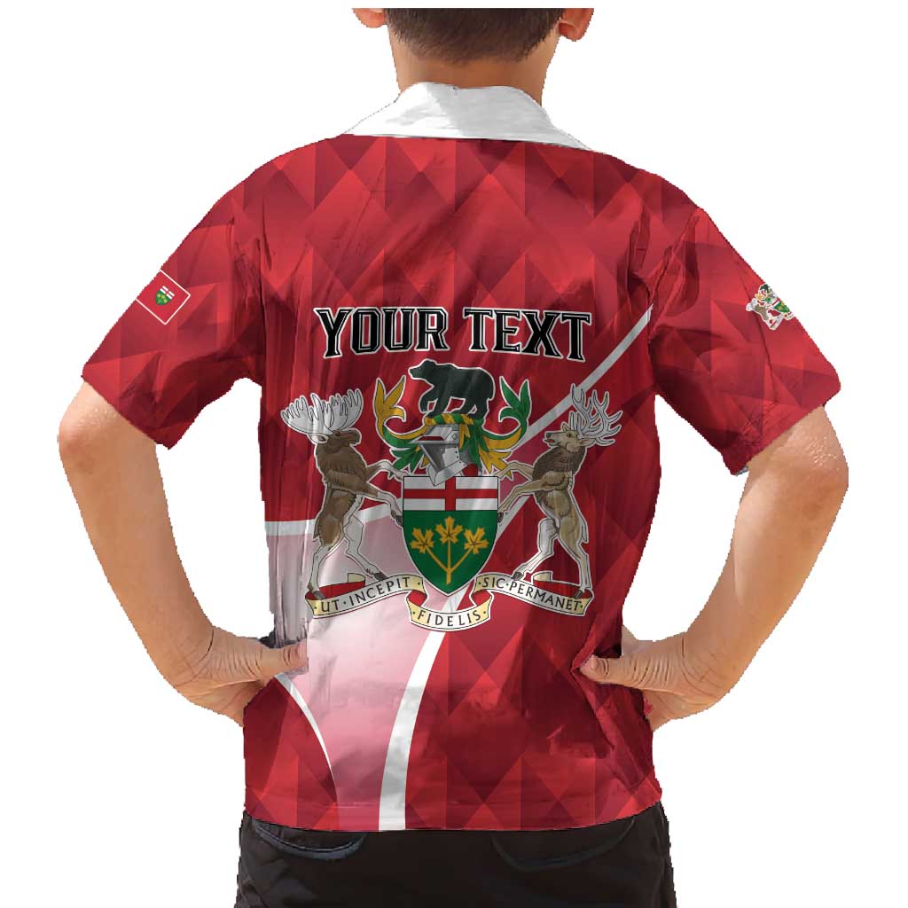 Personalized Canada Ontario Province Family Matching Mermaid Dress and Hawaiian Shirt Black Bear Flag Stylized