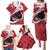 Personalized Canada Ontario Province Family Matching Puletasi and Hawaiian Shirt Black Bear Flag Stylized