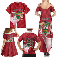 Personalized Canada Ontario Province Family Matching Summer Maxi Dress and Hawaiian Shirt Black Bear Flag Stylized