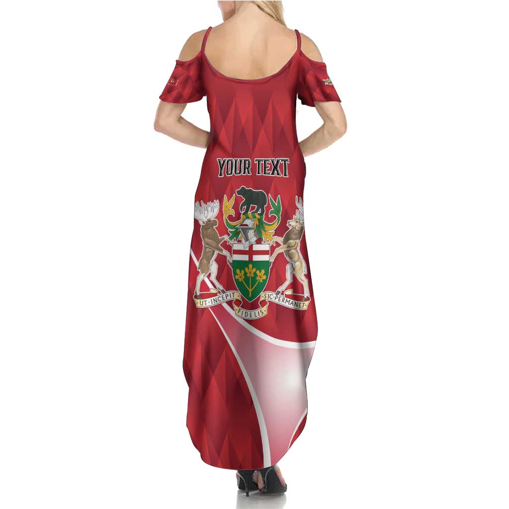 Personalized Canada Ontario Province Family Matching Summer Maxi Dress and Hawaiian Shirt Black Bear Flag Stylized