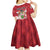Personalized Canada Ontario Province Kid Short Sleeve Dress Black Bear Flag Stylized