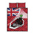 Canada Ontario Province Quilt Bed Set Black Bear Flag Stylized